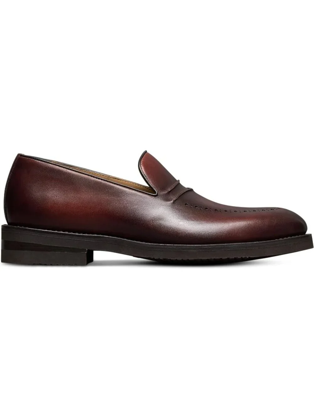 Men's Brown Imported Rubber Leather Dover Business Casual Shoes